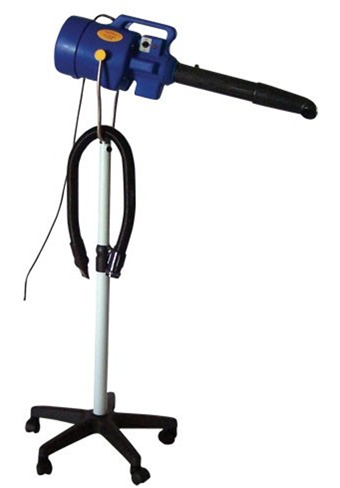 Combination grooming dryer example for start-up grooming rooms and backup drying use.