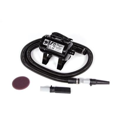 Force dryer setup example for professional grooming production.