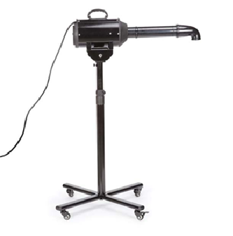 Professional stand grooming dryer example for hands-free coat drying.