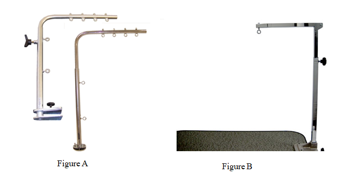 Telescoping grooming arms comparing rounded mandrel bent steel and square steel abrupt 90 degree grooming arm designs.
